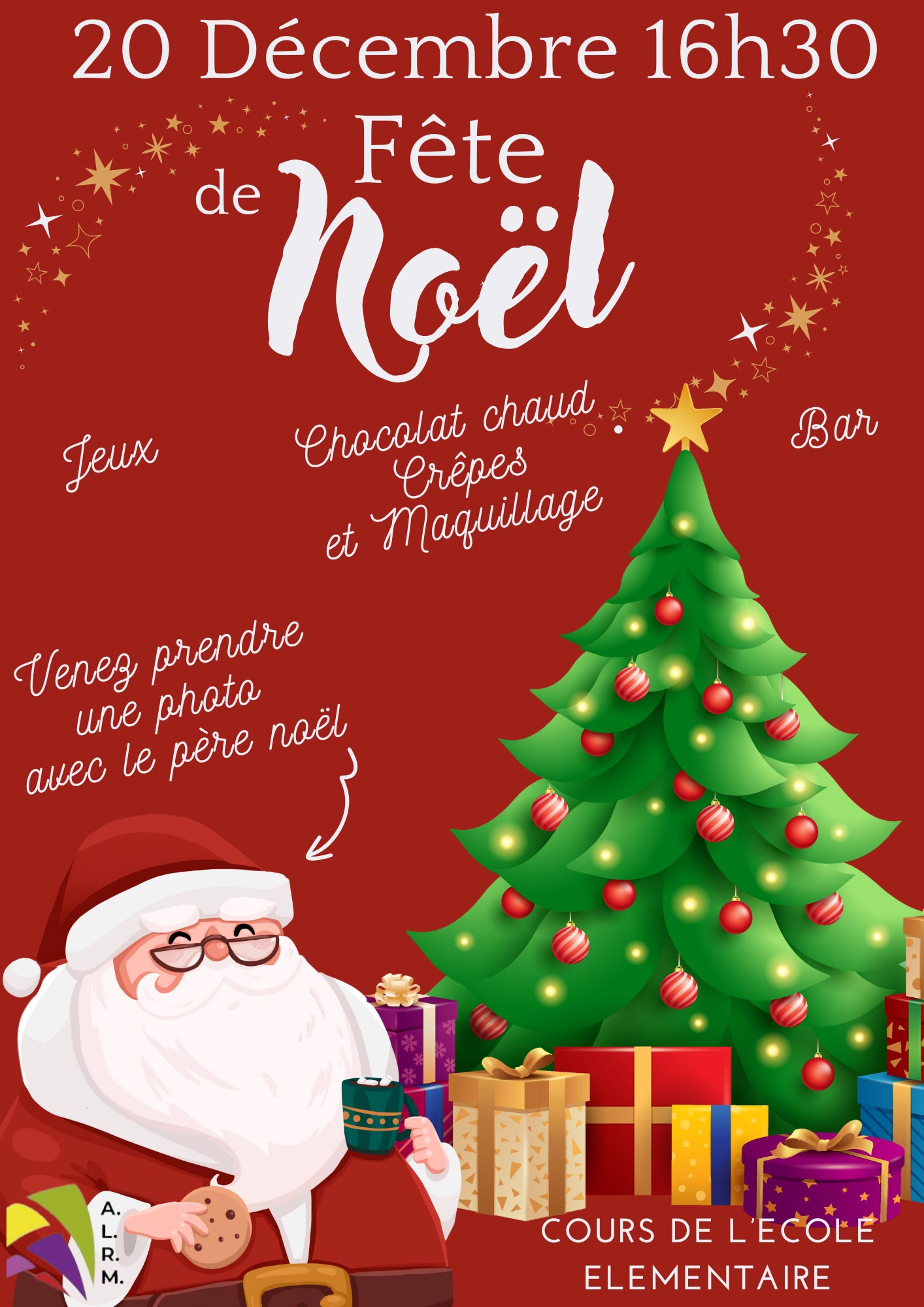 Fête de Noel 2024 organisée par l'ALRM